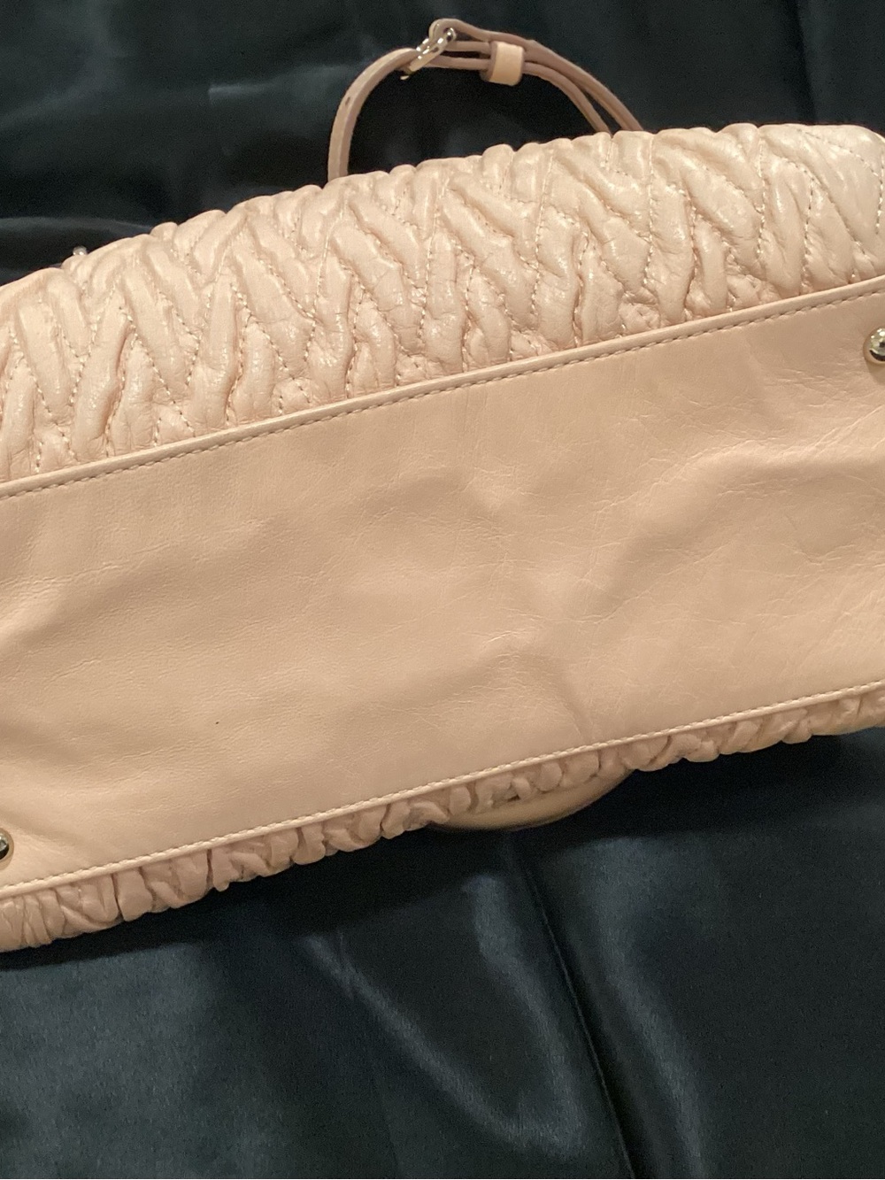 Coach Quilted Leather Satchel in Light Blush/Peach #M1420 - Picture 6 of 14